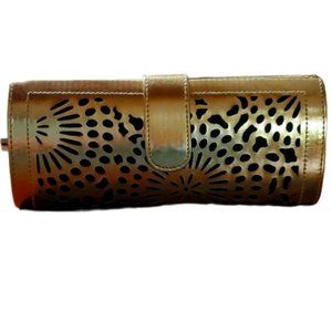 Arden B. Gold & Black Clutch